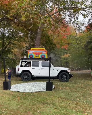 Full BoomBoxCar daytime event setup